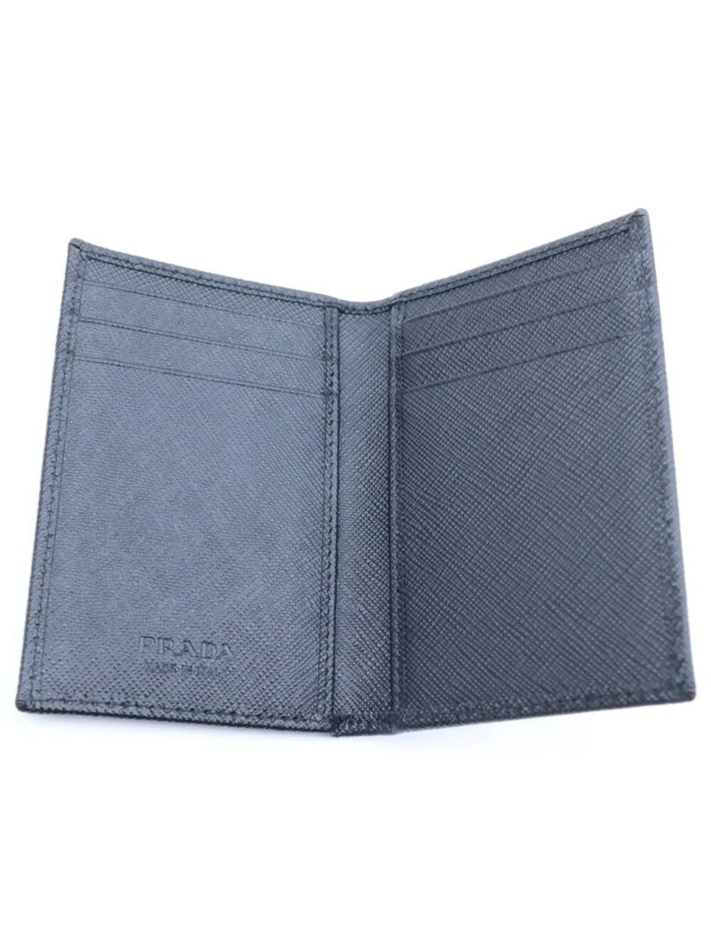 Prada Leather Card Case Black